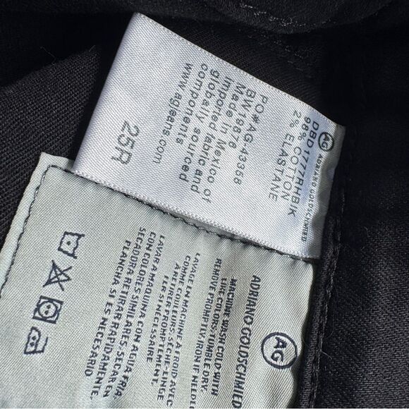 AG Adriano Goldschmied Black Skinny Jeans Size 25 - Picture 12 of 16